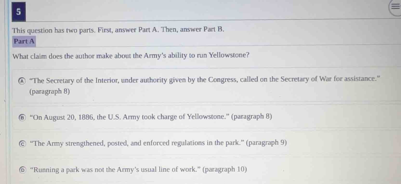 5 this question has two parts. first, answer part a. then, answer part …