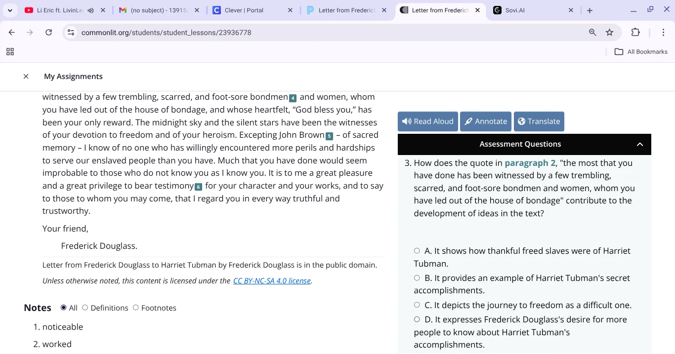 3. how does the quote in paragraph 2, \the most that you have done has …