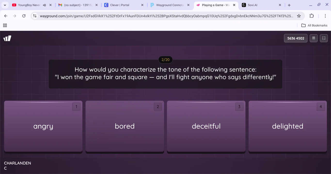 how would you characterize the tone of the following sentence: \i won t…