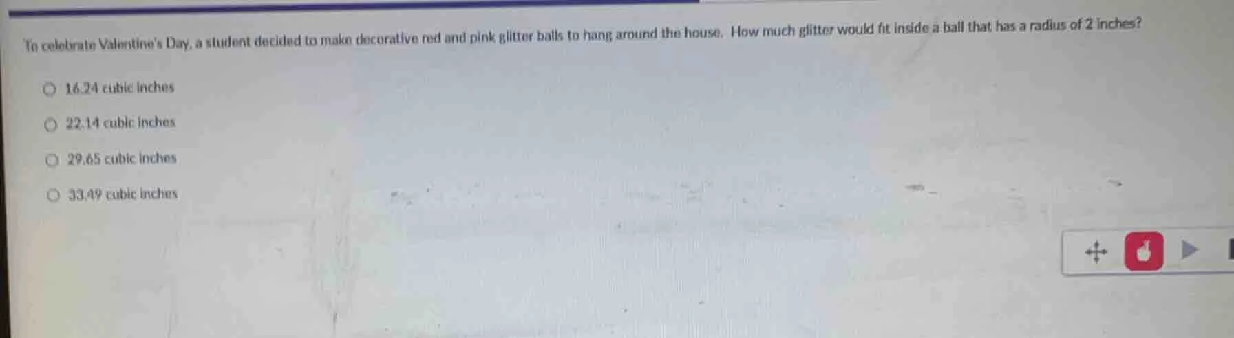 to celebrate valentines day, a student decided to make decorative red a…