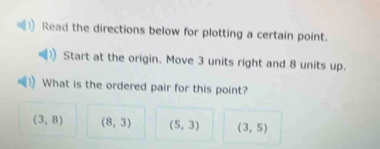 read the directions below for plotting a certain point. start at the or…