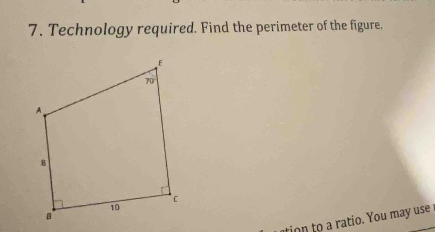 7. technology required. find the perimeter of the figure. ction to a ra…