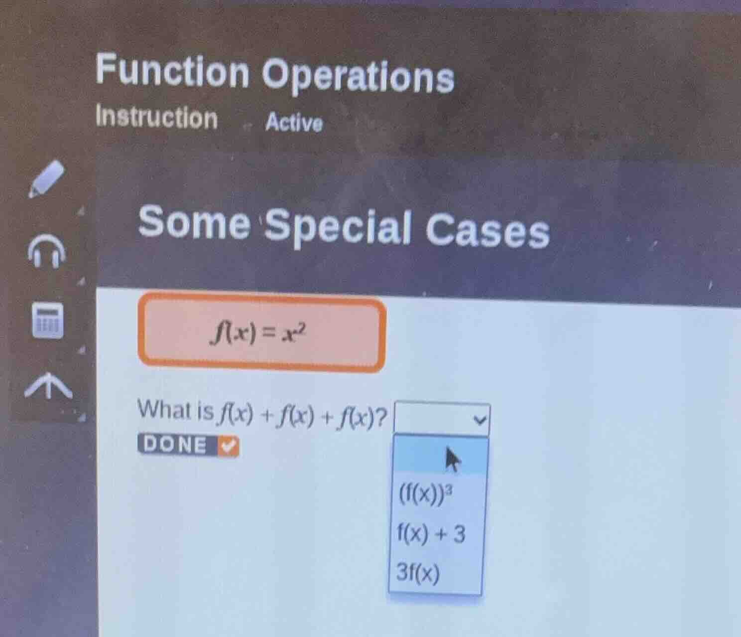 function operations instruction active some special cases $f(x)=x^2$ wh…