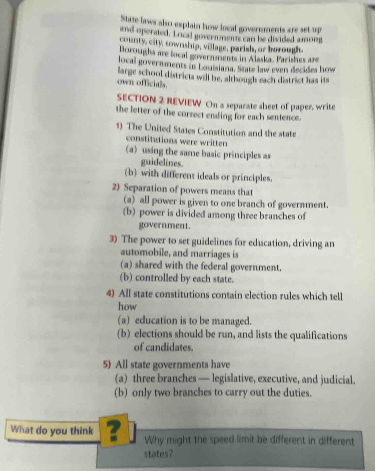 state laws also explain how local governments are set up and operated. …