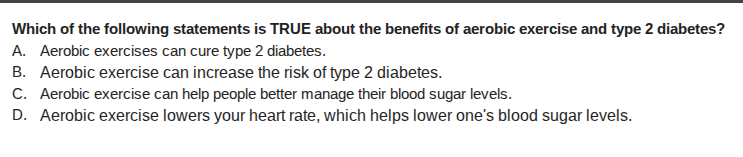 which of the following statements is true about the benefits of aerobic…
