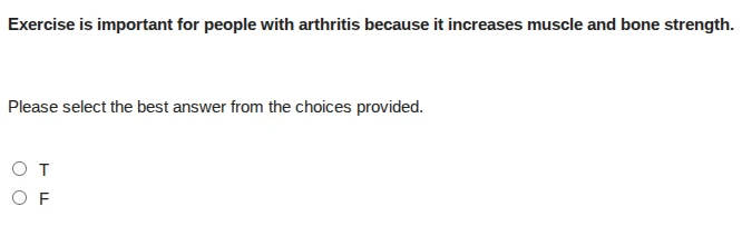 exercise is important for people with arthritis because it increases mu…