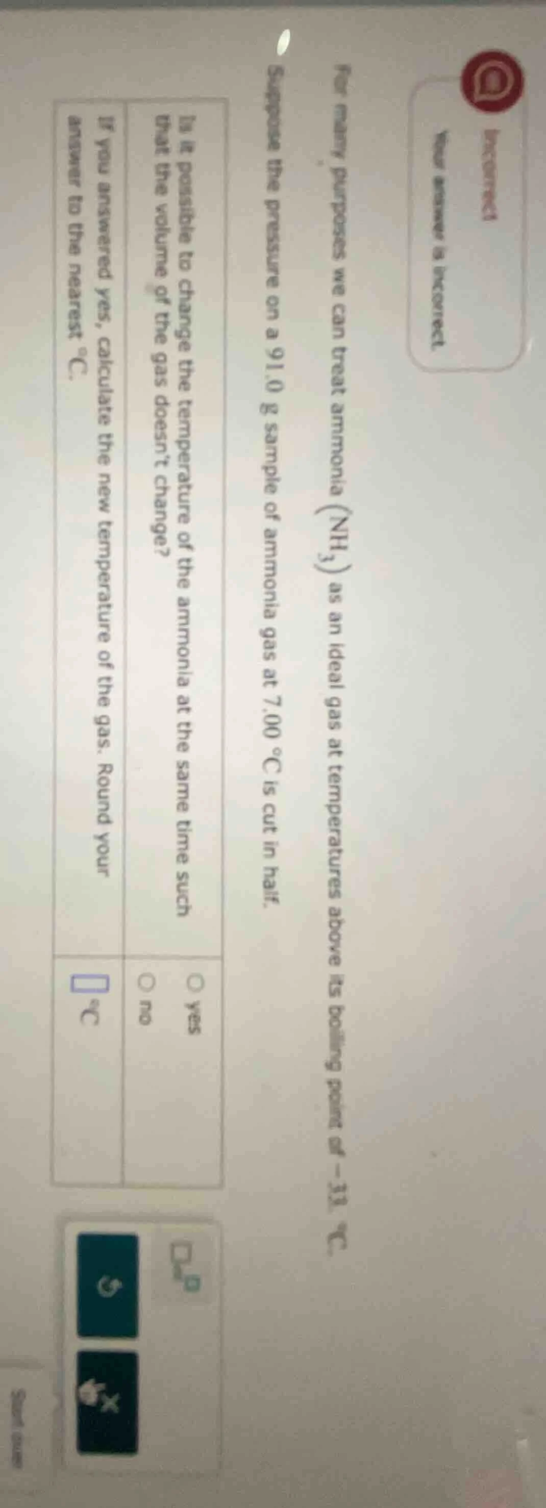 for many purposes we can treat ammonia (nh₃) as an ideal gas at tempera…