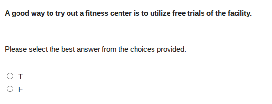 a good way to try out a fitness center is to utilize free trials of the…