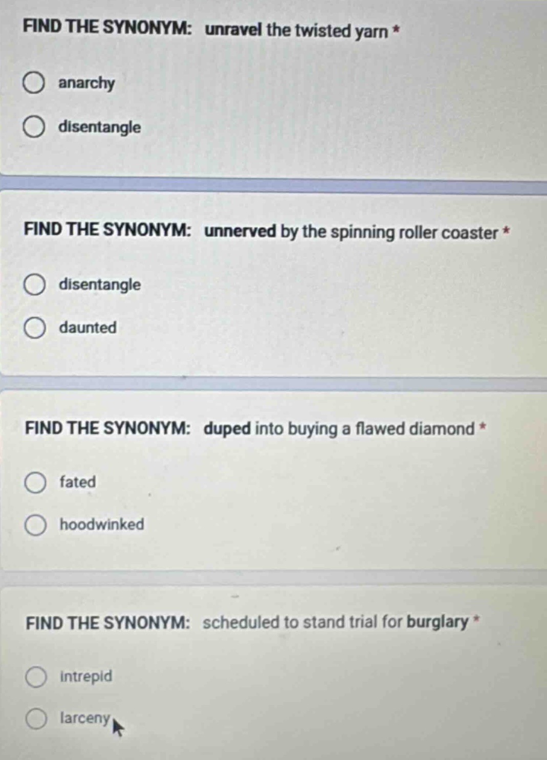 find the synonym: unravel the twisted yarn * anarchy disentangle find t…