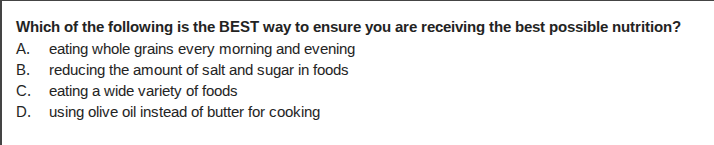 which of the following is the best way to ensure you are receiving the …