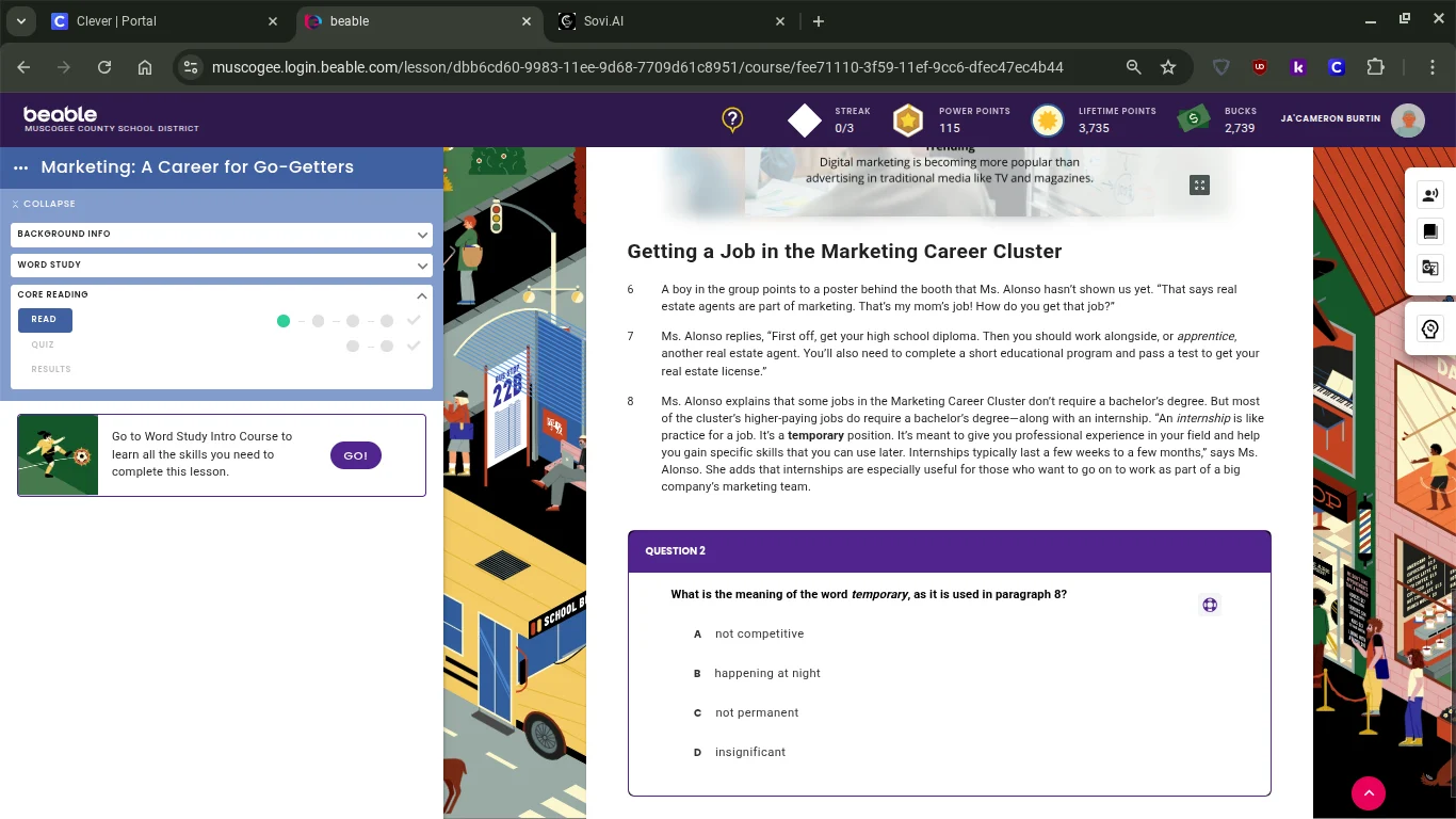 getting a job in the marketing career cluster 6 a boy in the group poin…