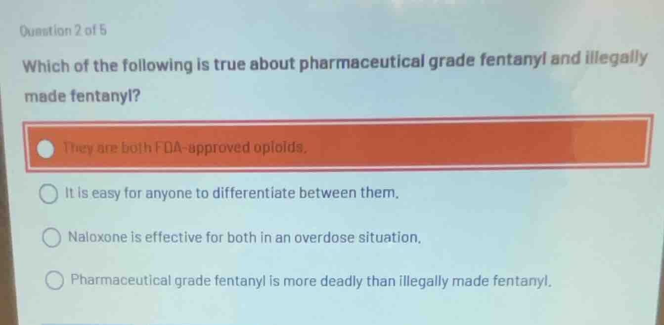 question 2 of 5 which of the following is true about pharmaceutical gra…
