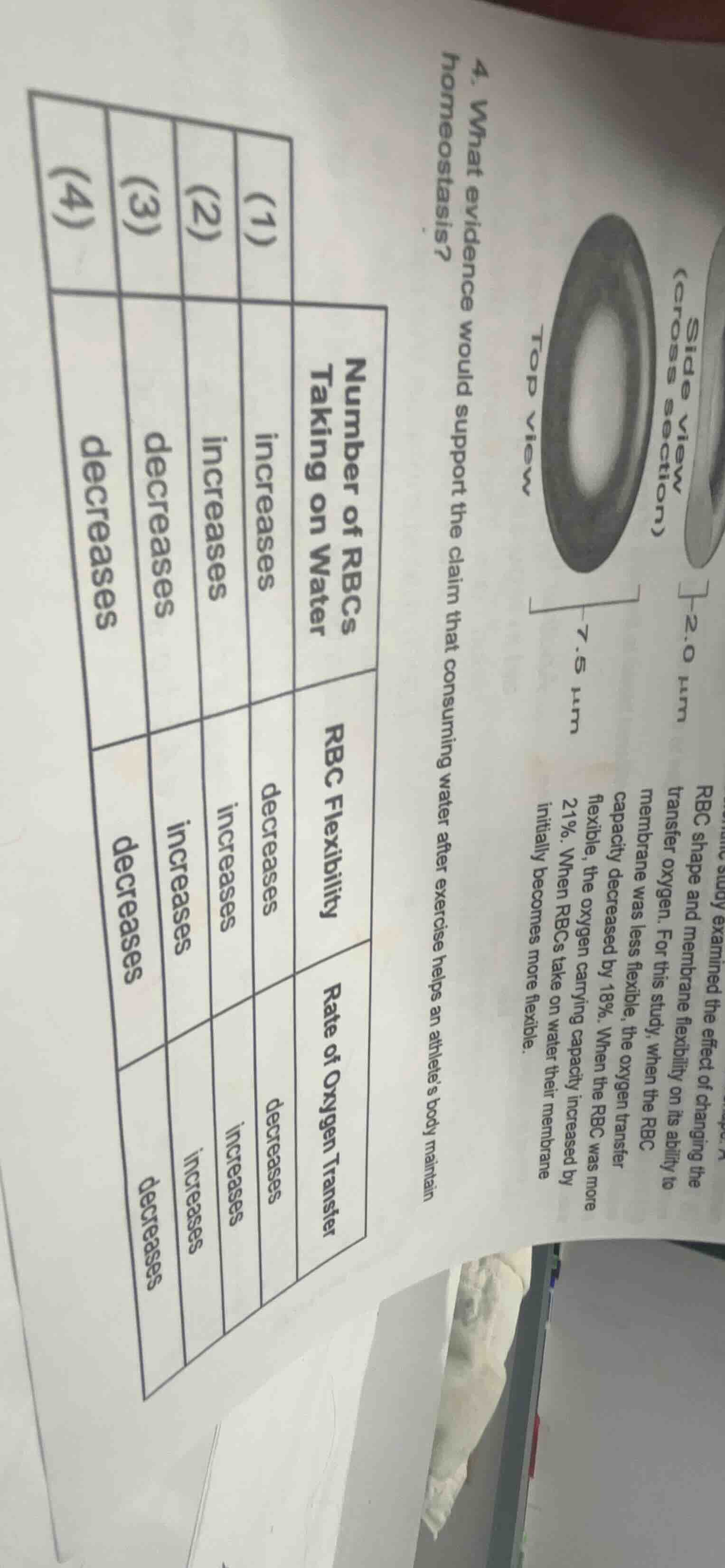 4. what evidence would support the claim that consuming water after exe…