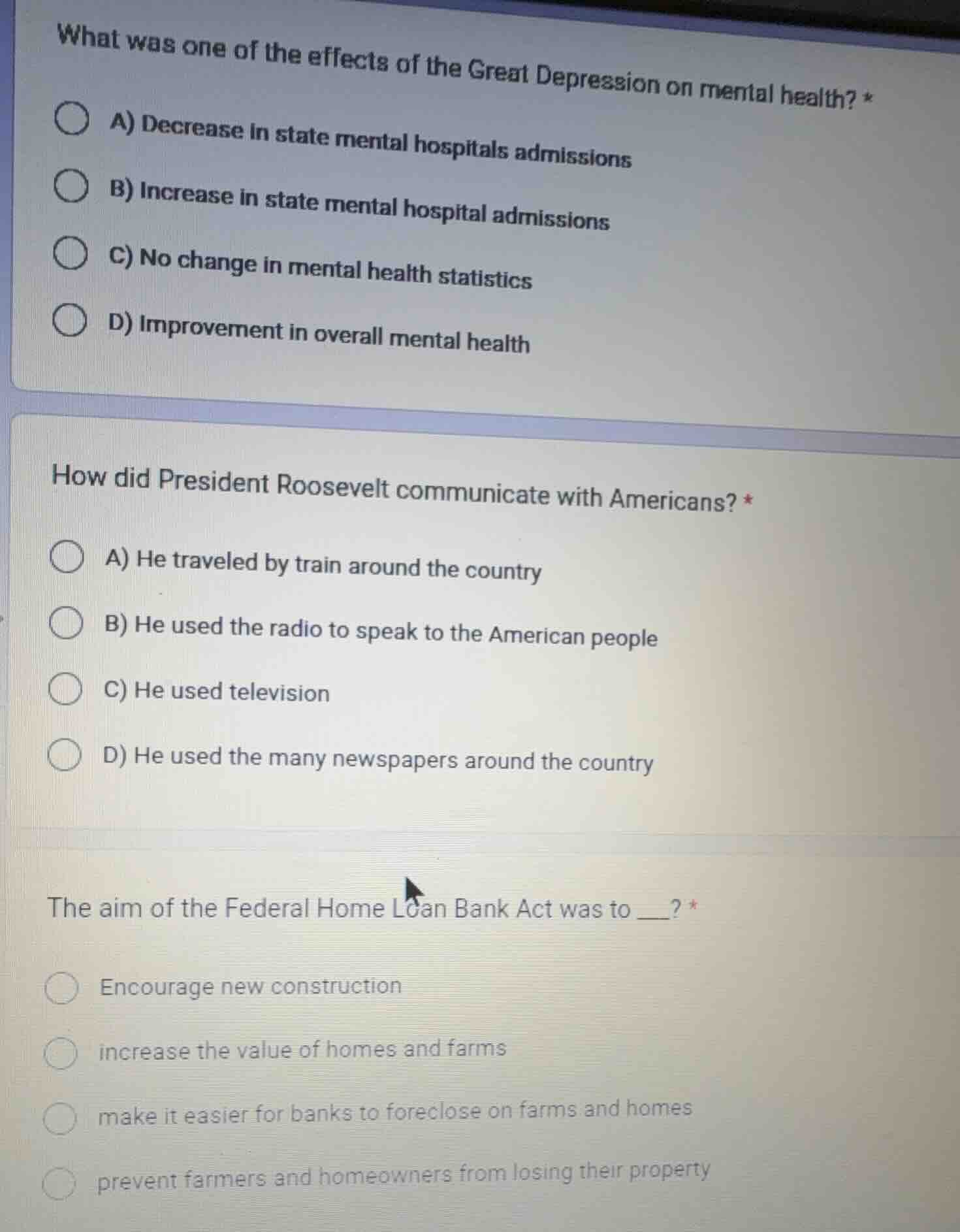 what was one of the effects of the great depression on mental health? *…