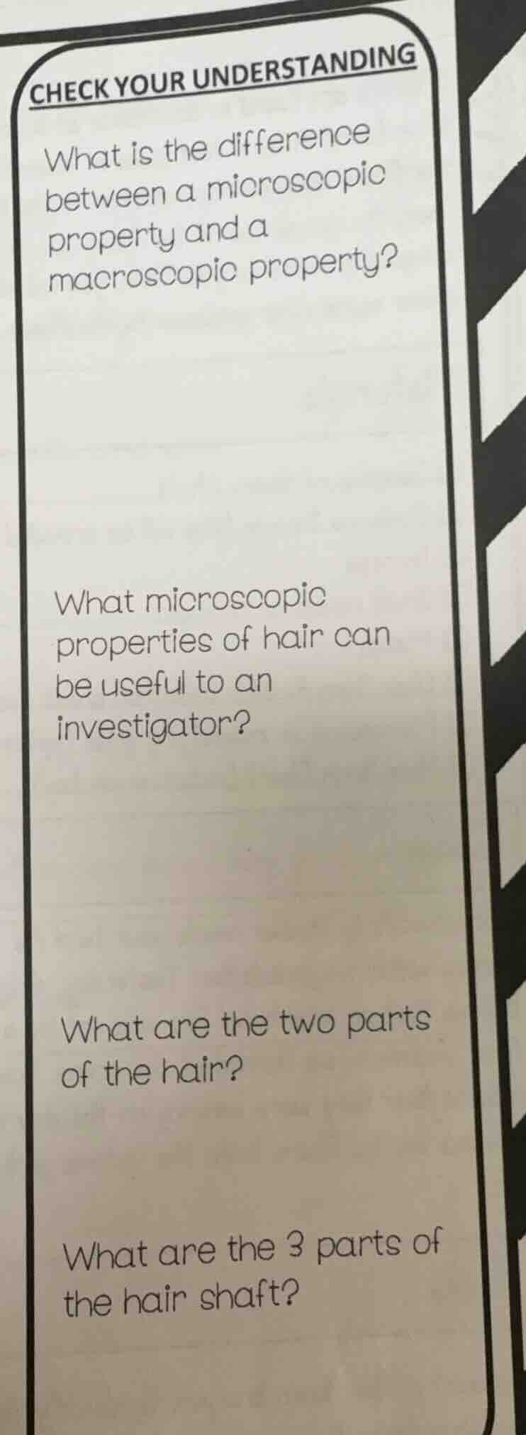 check your understanding what is the difference between a microscopic p…