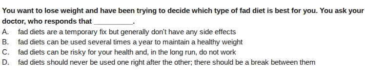 you want to lose weight and have been trying to decide which type of fa…