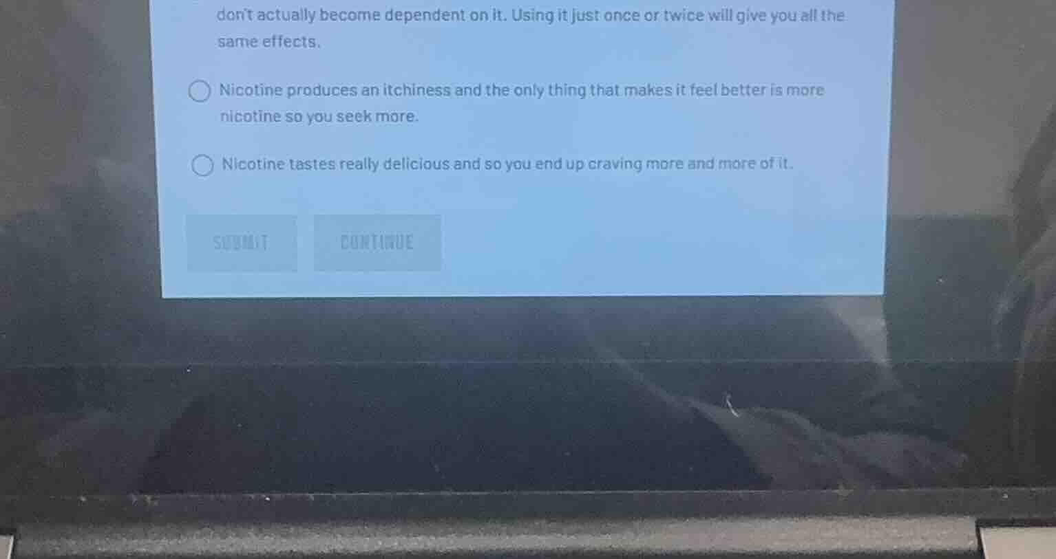 dont actually become dependent on it. using it just once or twice will …