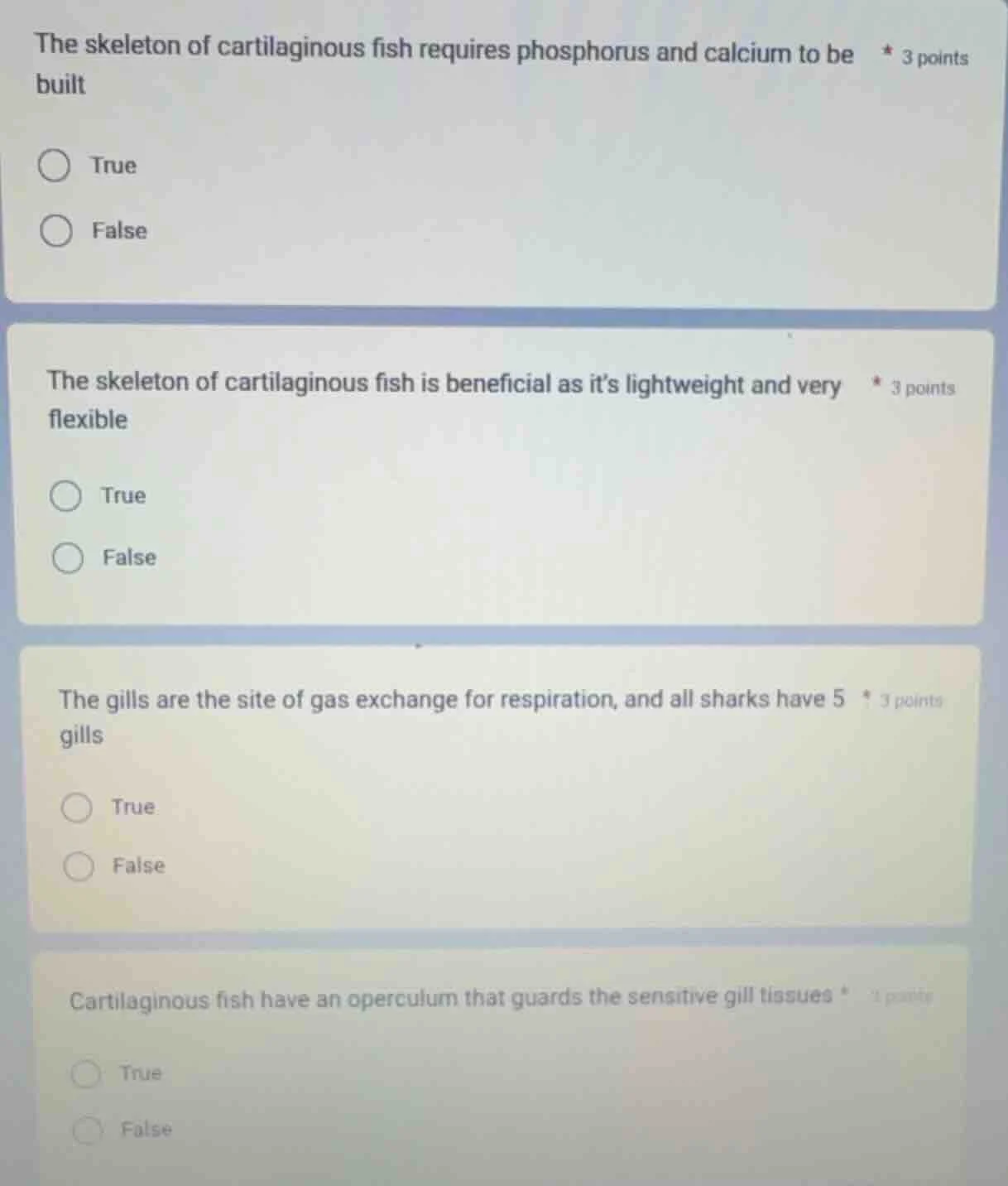 the skeleton of cartilaginous fish requires phosphorus and calcium to b…
