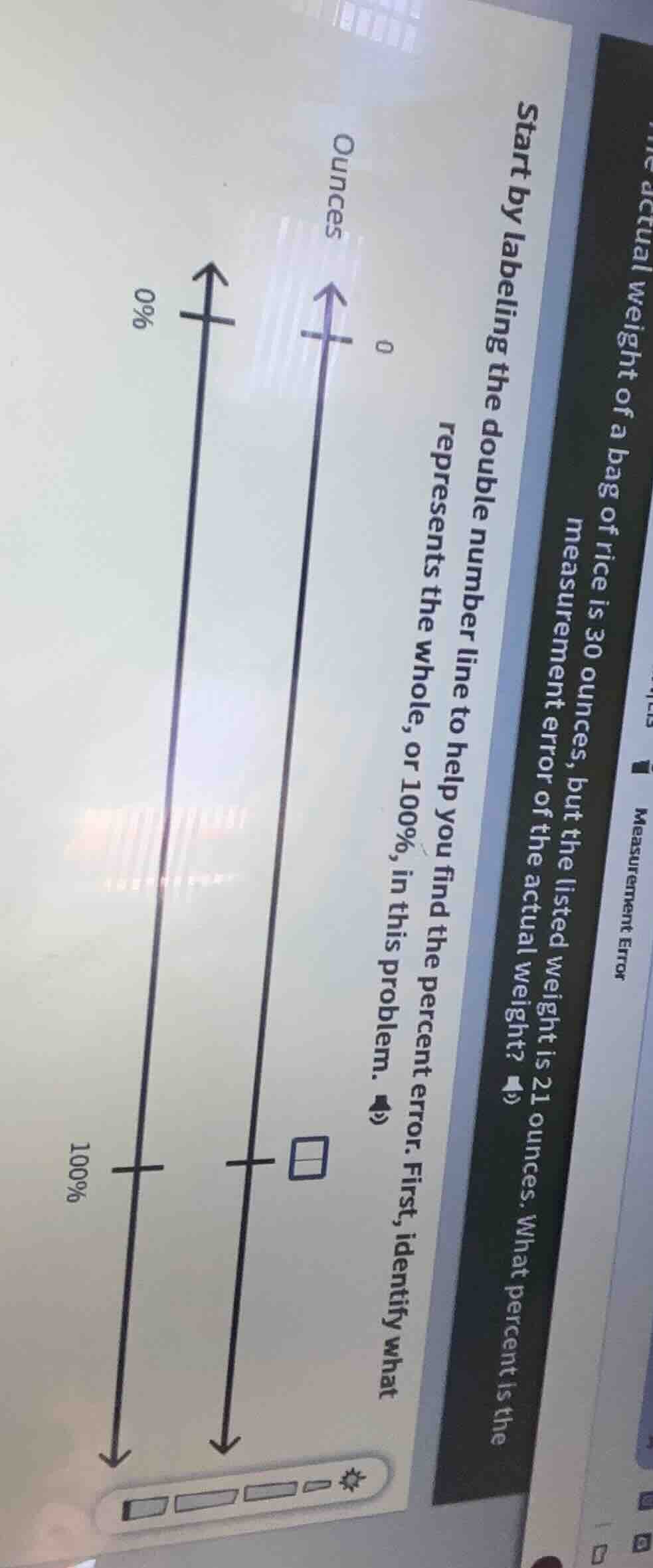 the actual weight of a bag of rice is 30 ounces, but the listed weight …