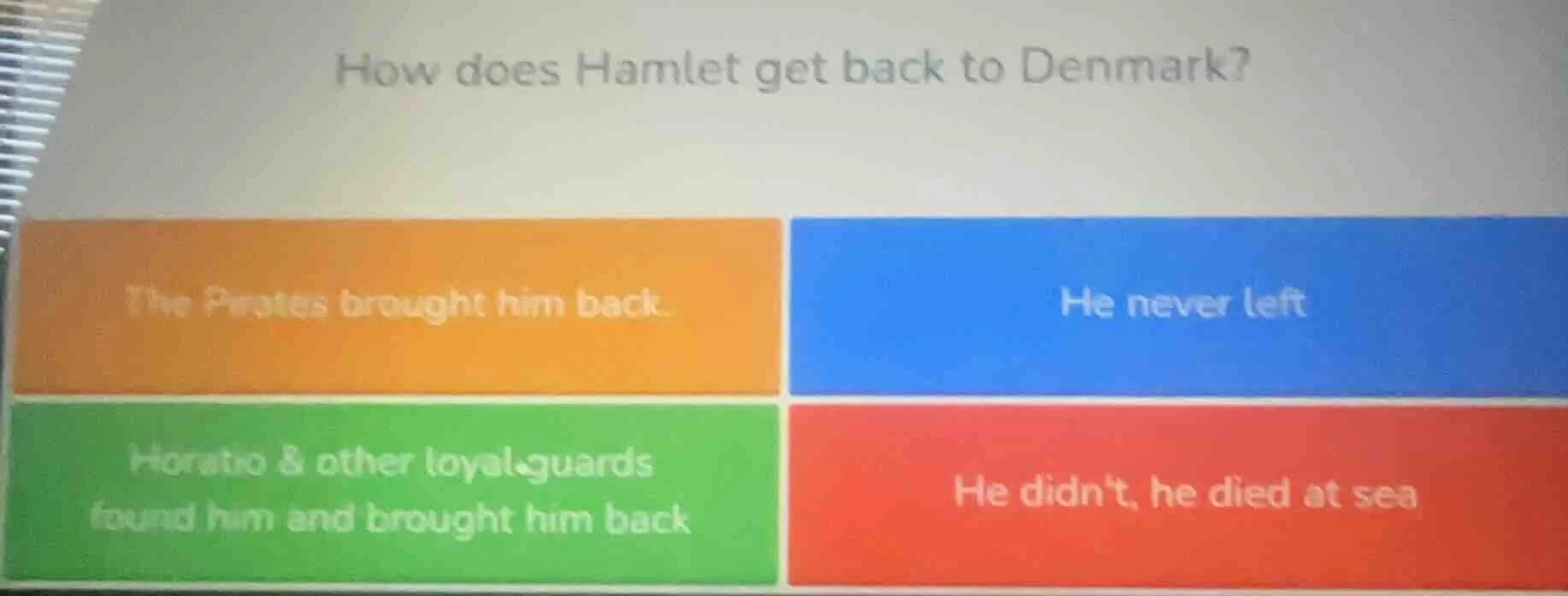 how does hamlet get back to denmark? the pirates brought him back. he n…