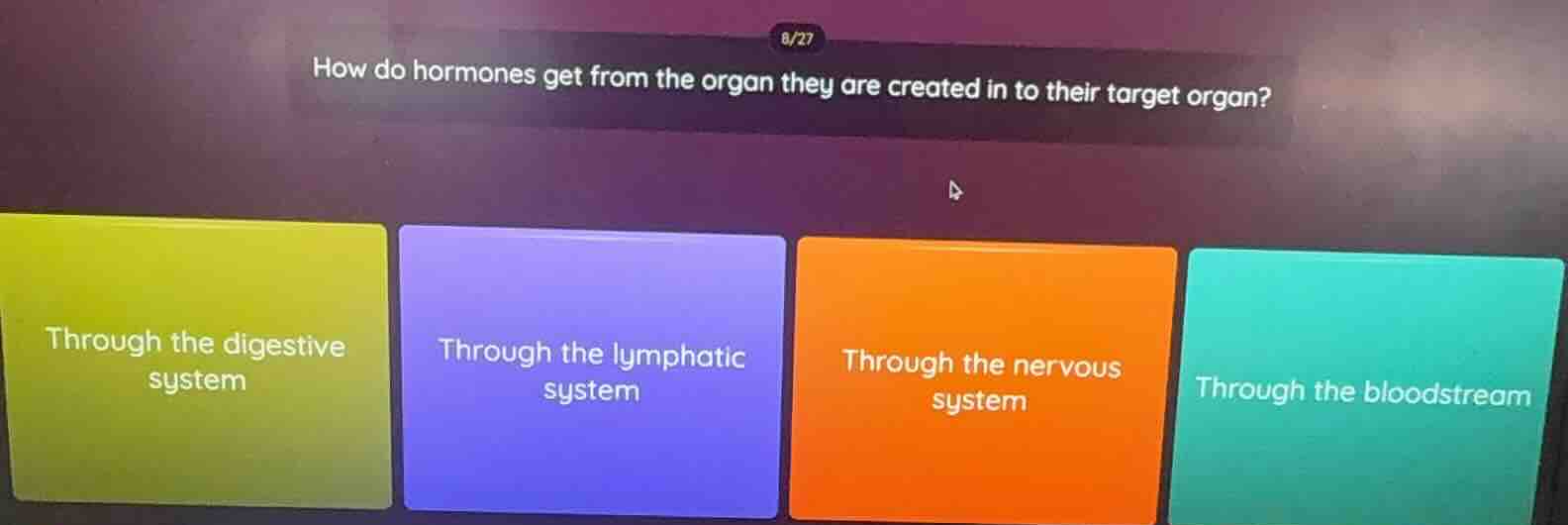 how do hormones get from the organ they are created in to their target …