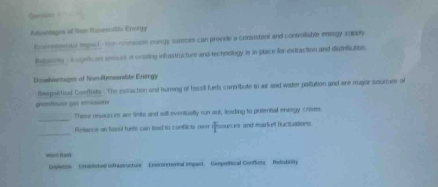 advantages of non - renewable energy ______: non - renewable energy sou…