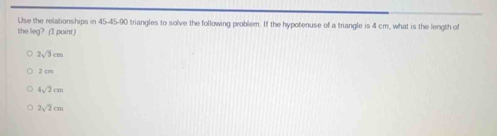 use the relationships in 45-45-90 triangles to solve the following prob…