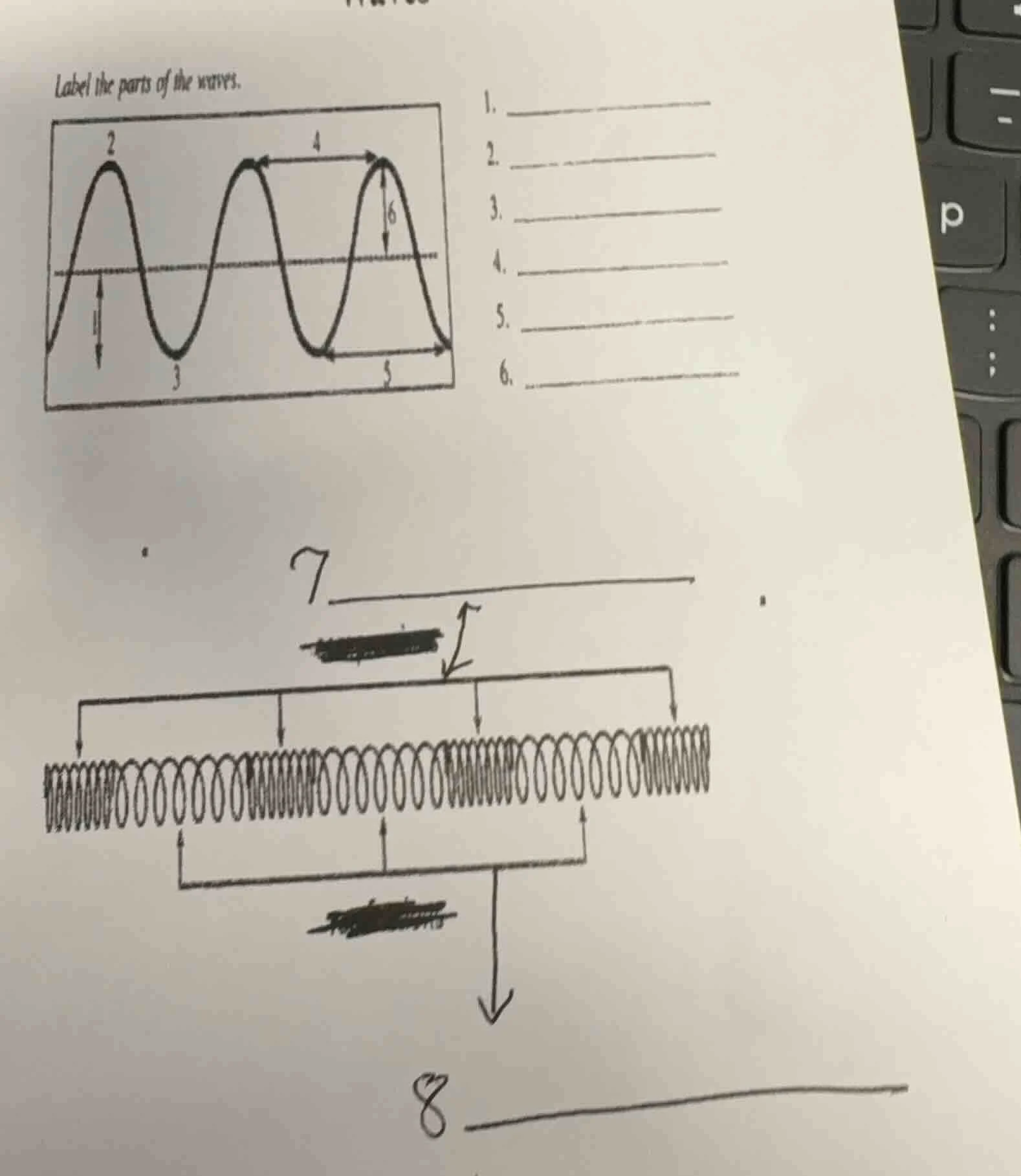 label the parts of the waves.
