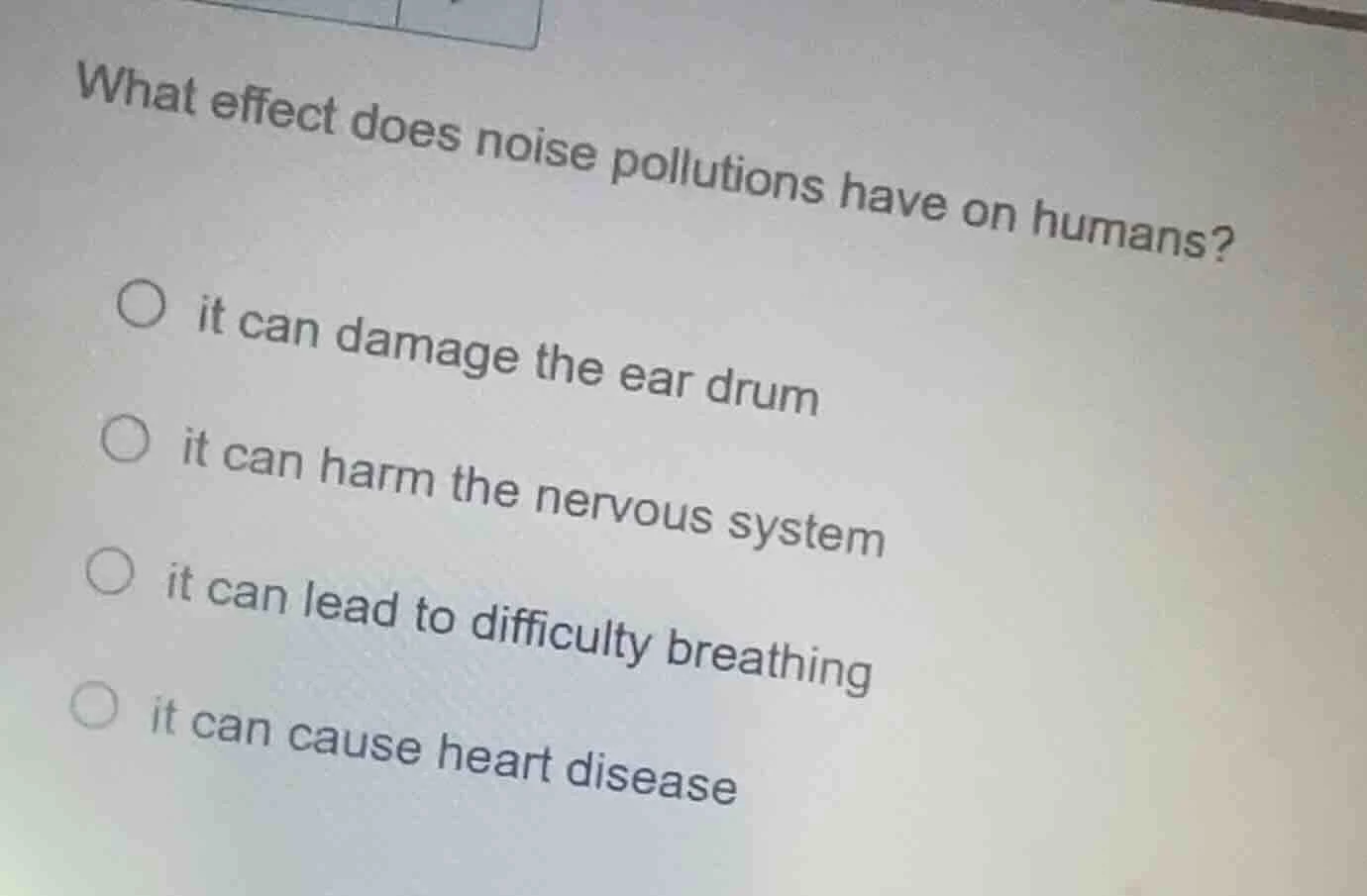 what effect does noise pollutions have on humans? it can damage the ear…