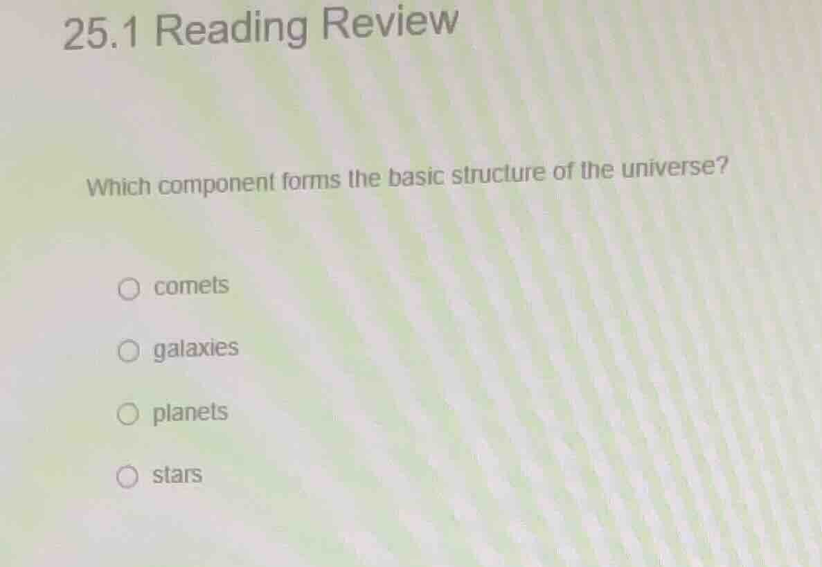 25.1 reading review which component forms the basic structure of the un…