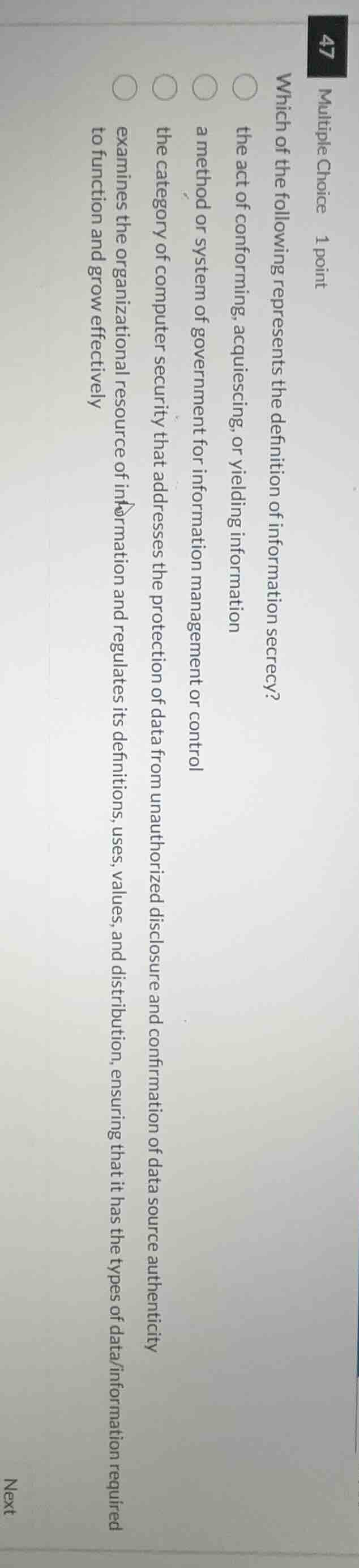 multiple choice 1 point which of the following represents the definitio…