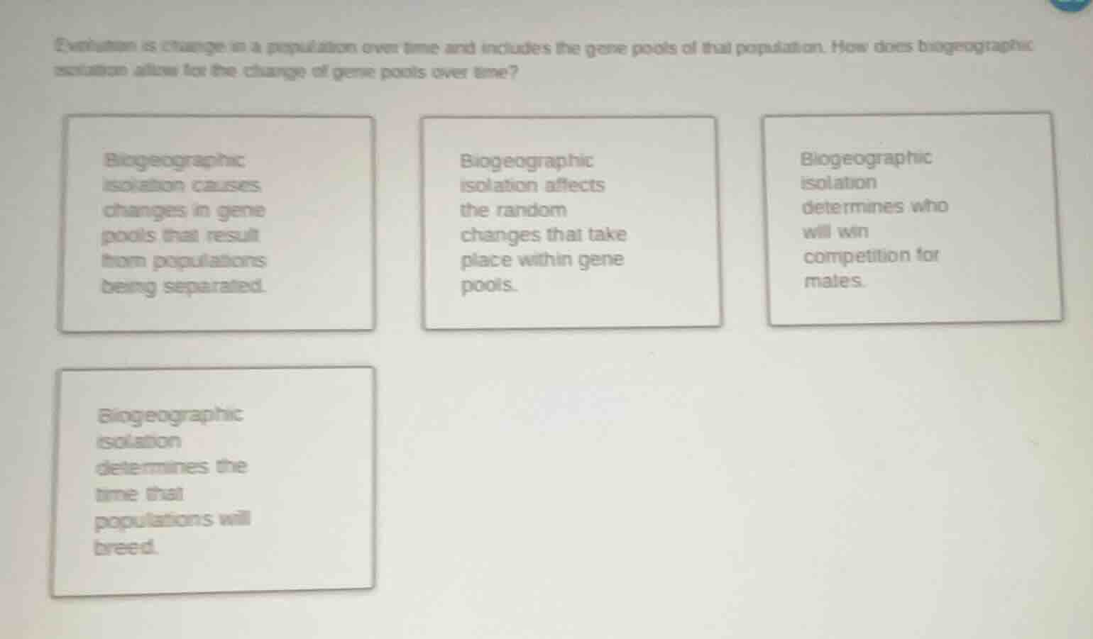 evolution is change in a population over time and includes the gene poo…