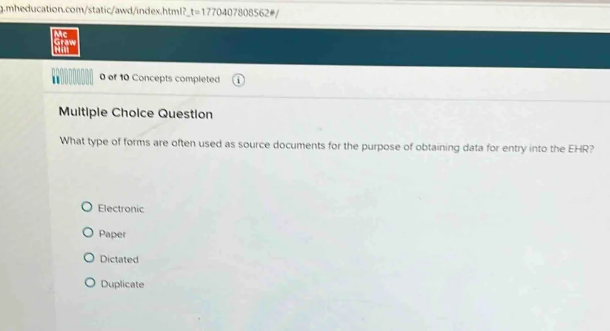 multiple choice question what type of forms are often used as source do…