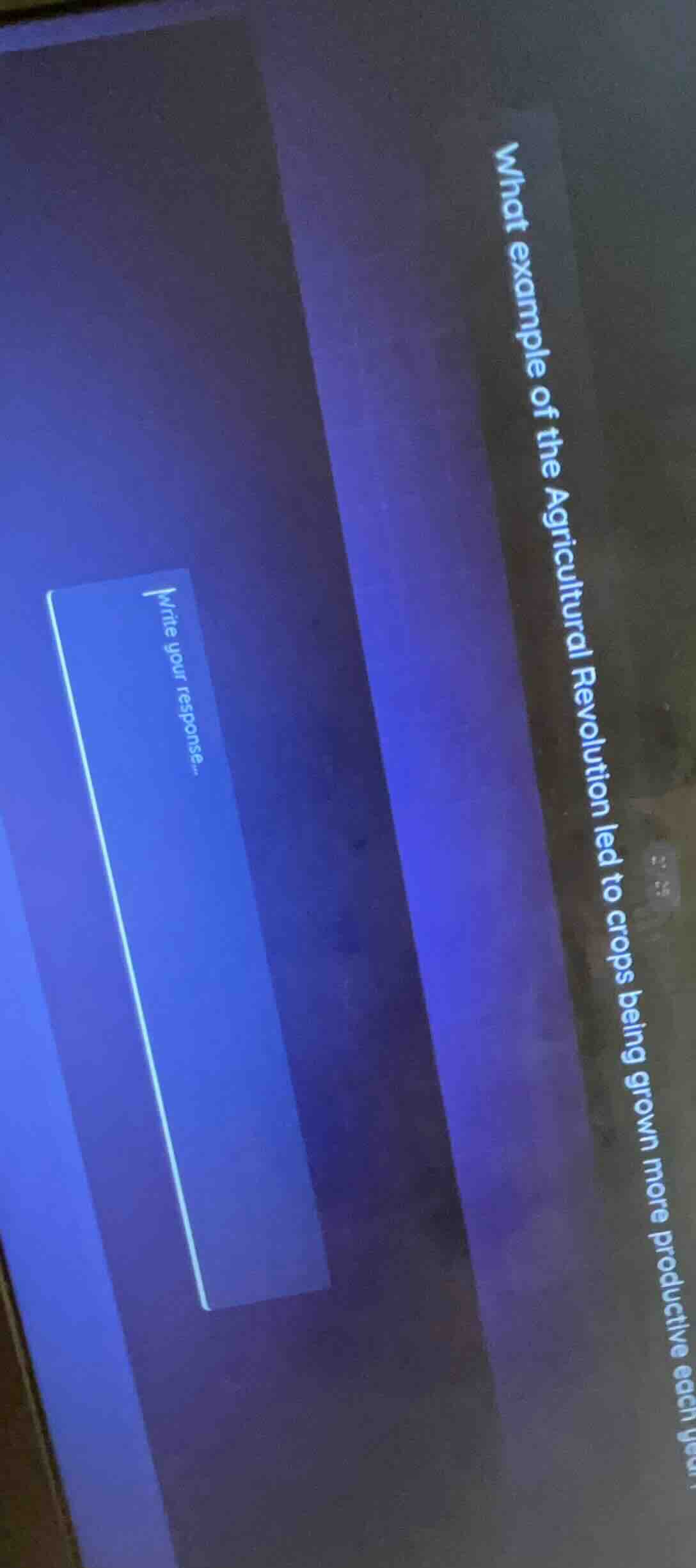 what example of the agricultural revolution led to crops being grown mo…