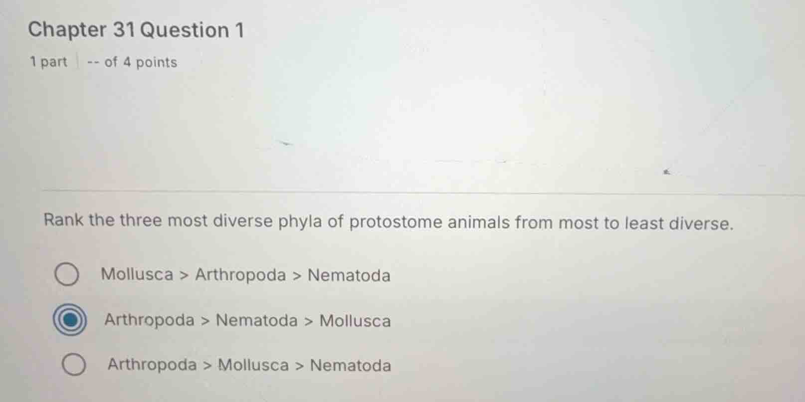 chapter 31 question 1 1 part | -- of 4 points rank the three most diver…