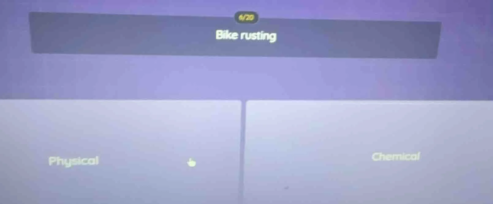 bike rusting; physical; chemical