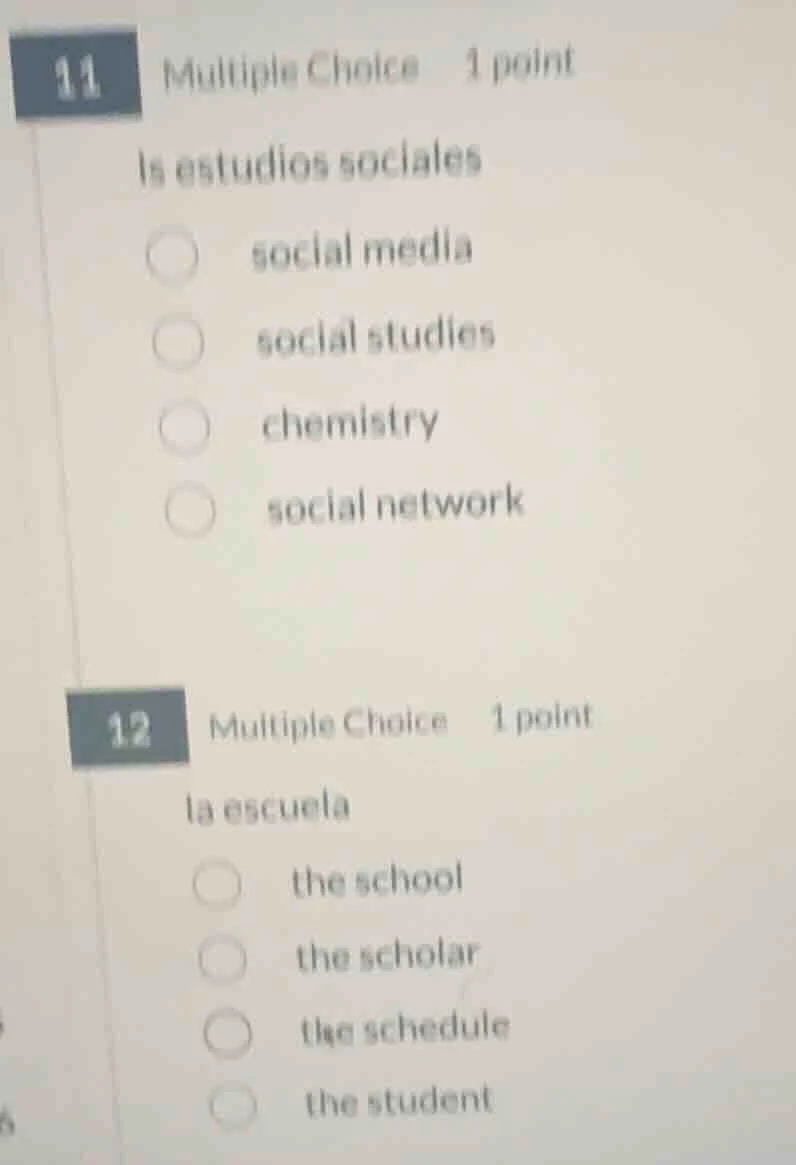 11 multiple choice 1 point ls estudios sociales social media social stu…