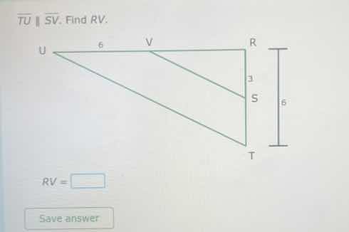 tu || sv. find rv. u v r 6 3 s 6 t rv = save answer
