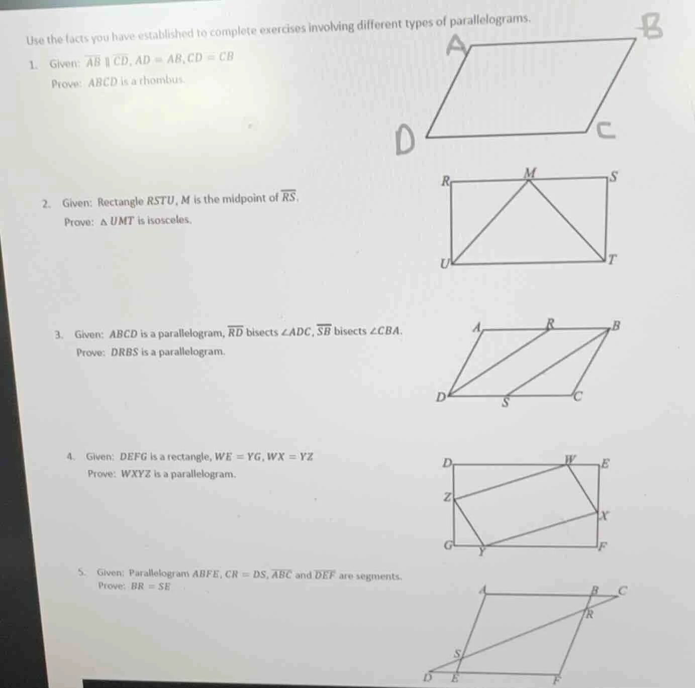 use the facts you have established to complete exercises involving diff…