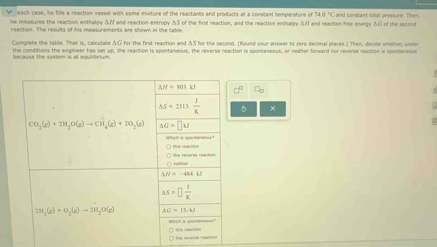 each case, he fills a reaction vessel with some mixture of the reactant…
