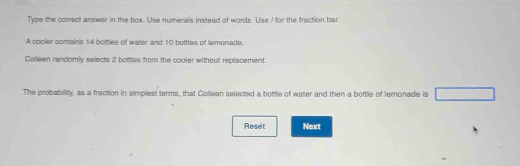 type the correct answer in the box. use numerals instead of words. use …