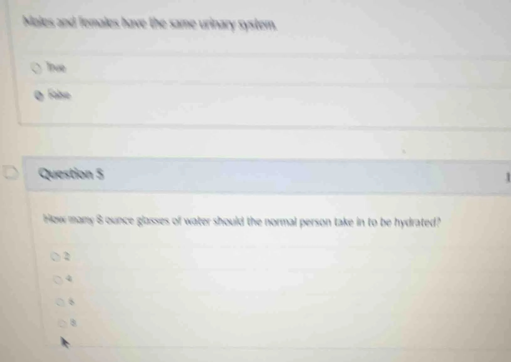 males and females have the same urinary system true false question 5 ho…