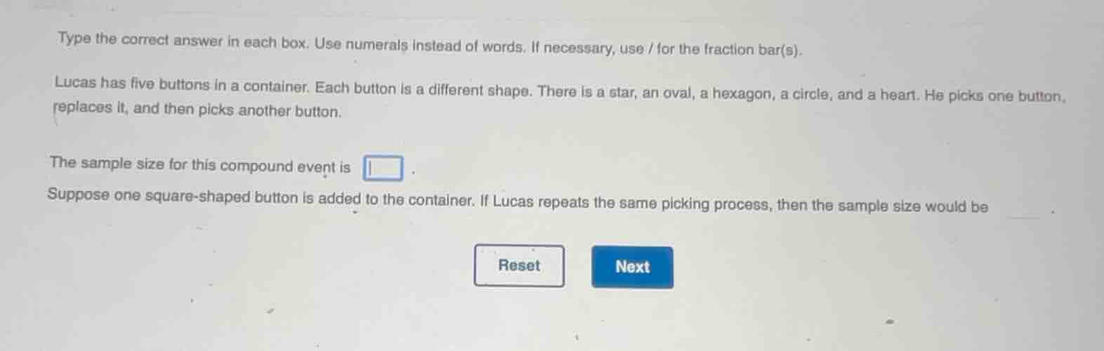 type the correct answer in each box. use numerals instead of words. if …