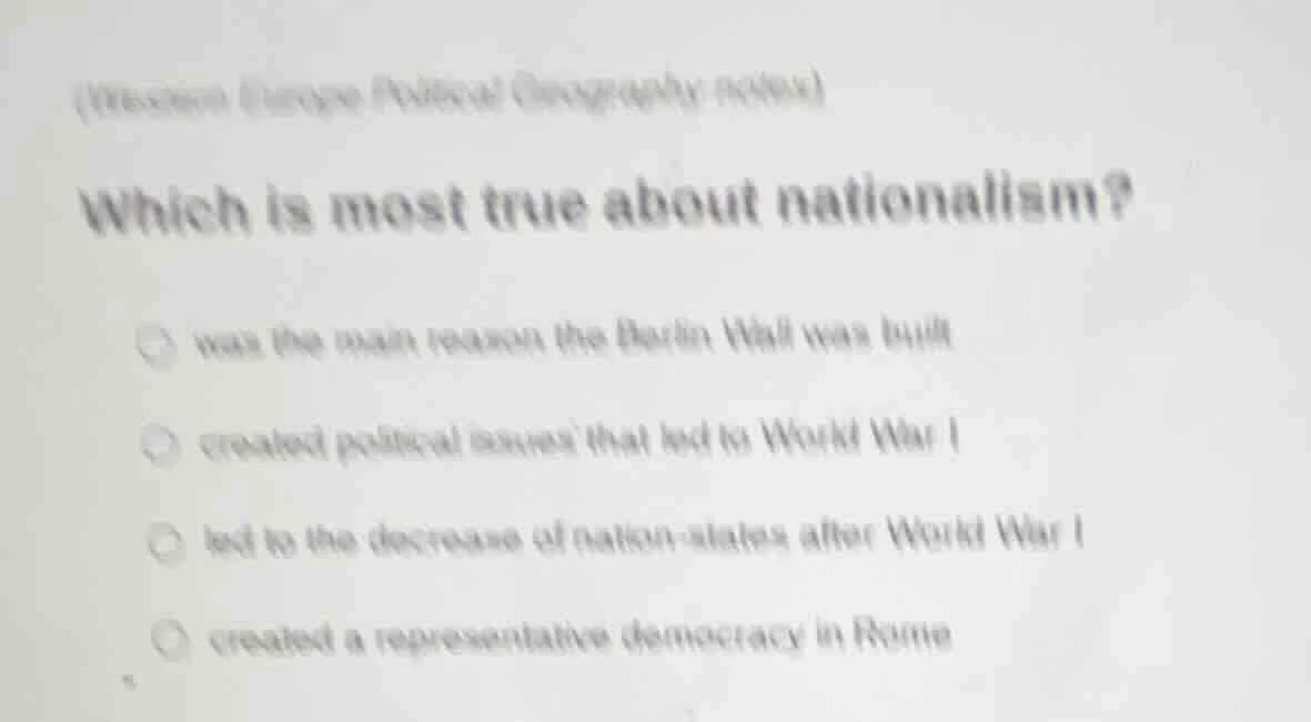 (western europe political geography review) which is most true about na…
