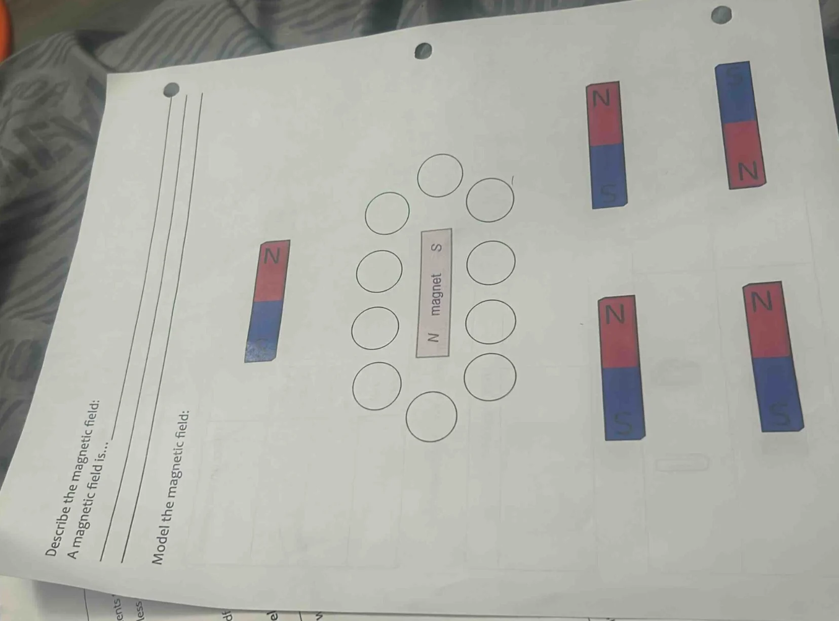 describe the magnetic field: a magnetic field is... model the magnetic …