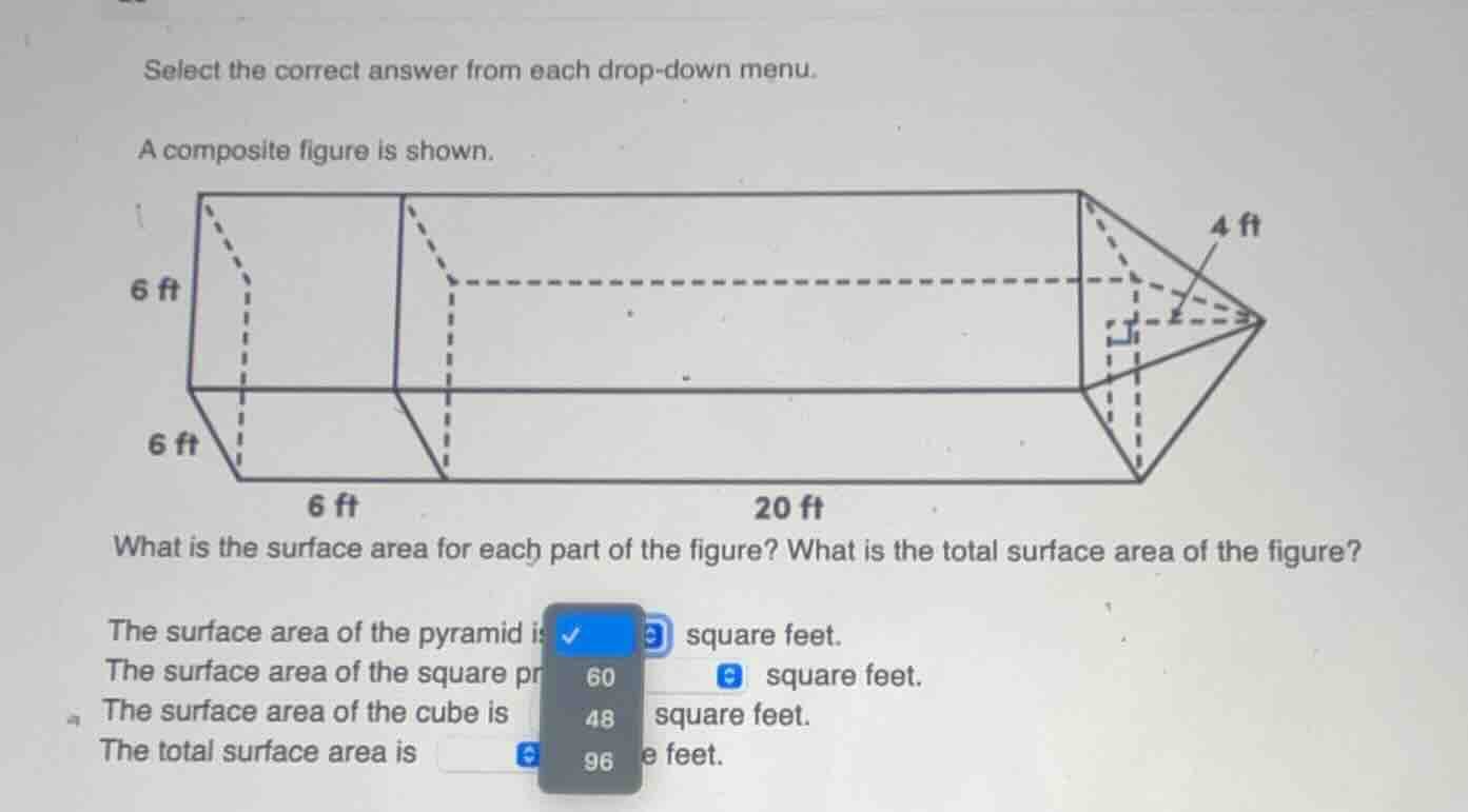 select the correct answer from each drop - down menu. a composite figur…