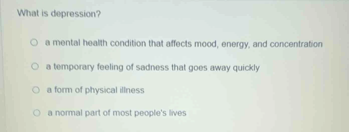 what is depression? a mental health condition that affects mood, energy…