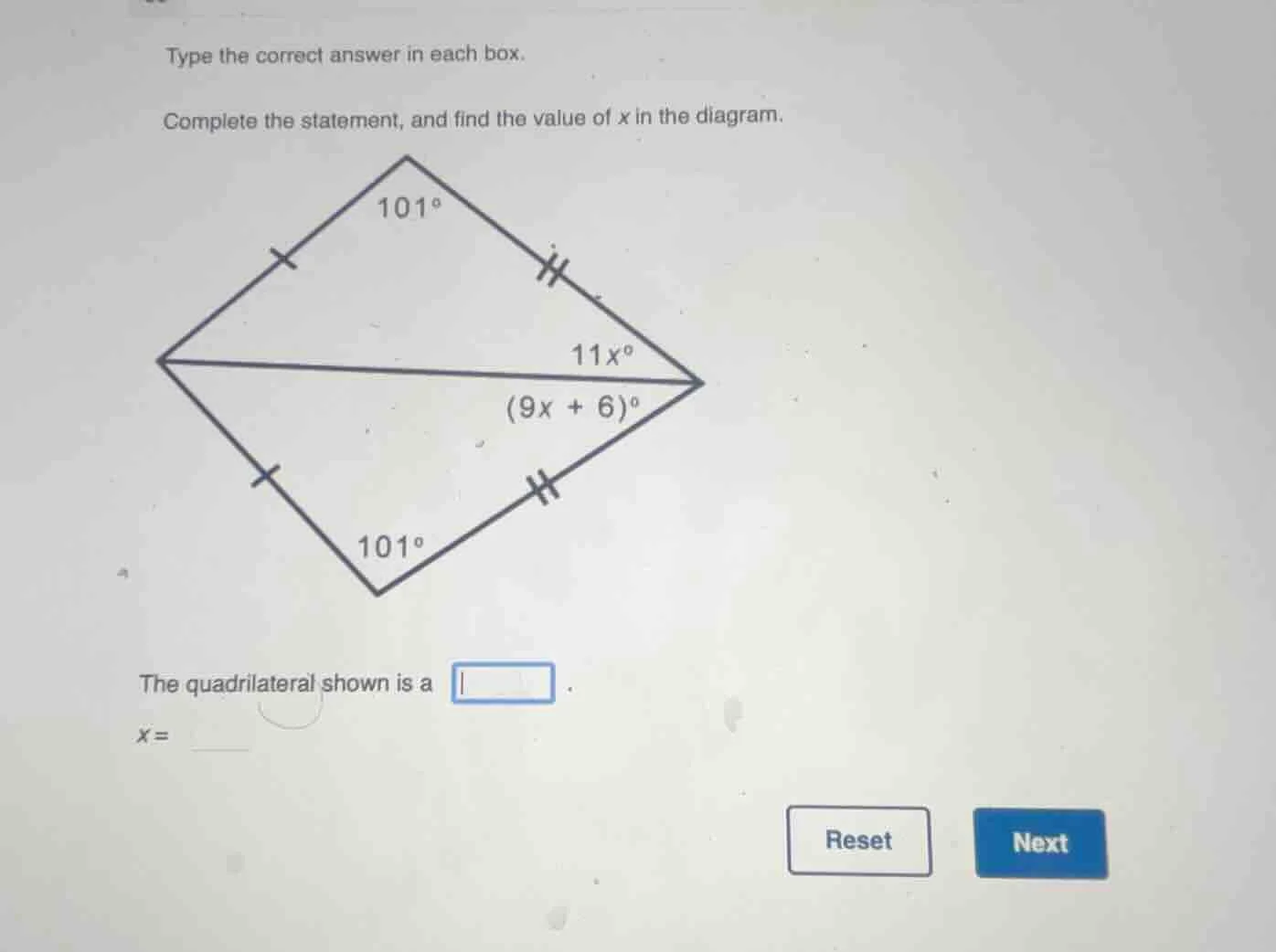 type the correct answer in each box. complete the statement, and find t…