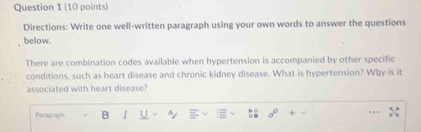 question 1 (10 points) directions: write one well - written paragraph u…
