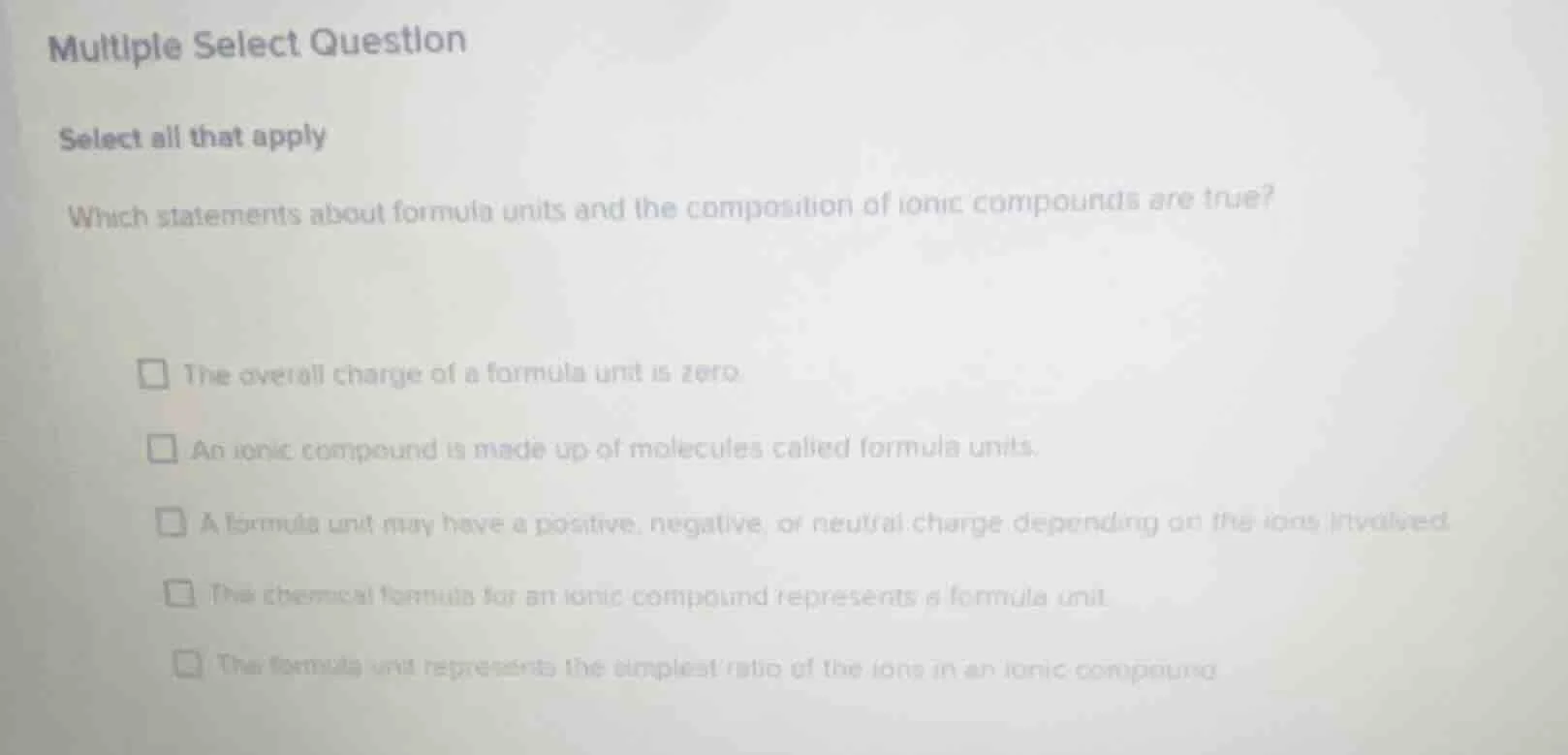 multiple select question select all that apply which statements about f…